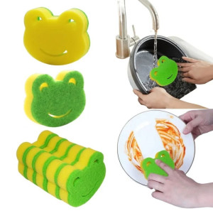 Cute Frog Kitchen Sponges (20-Pack) | Funny Cleaning Gift Idea