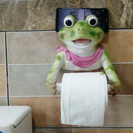 Cute Frog Toilet Paper Holder | Unique Funny Bathroom Decor Gift