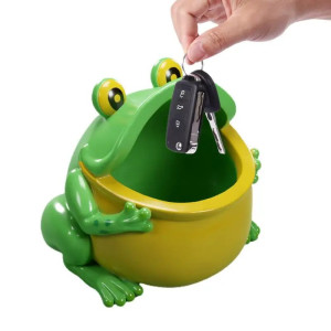 Cute Laughing Frog Trinket Dish | Funny Home Decor Gift