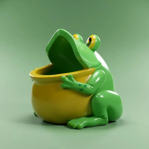 Cute Laughing Frog Trinket Dish | Funny Home Decor Gift