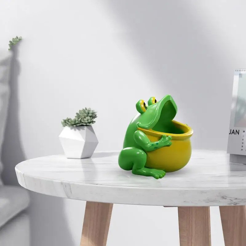 Cute Laughing Frog Trinket Dish | Funny Home Decor Gift