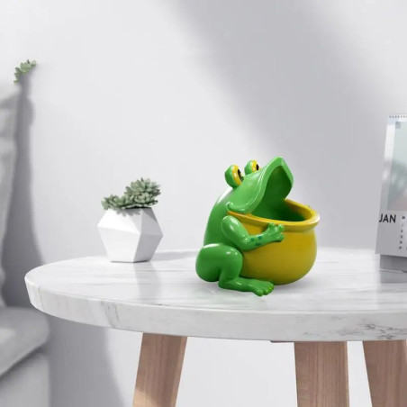 Cute Laughing Frog Trinket Dish | Funny Home Decor Gift