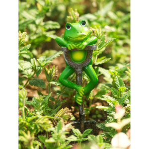 Funny Frog on Shovel Statue | Cute Garden & Yard Decor Gift