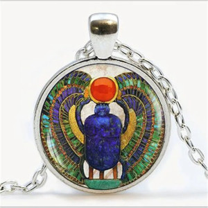 Egyptian Scarab Beetle Necklace | Sacred Sun Khepri Pendant