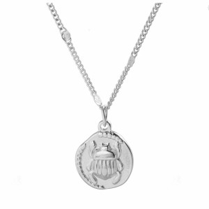 Unique Sun Scarab Necklace | Gold & Silver Stainless Steel