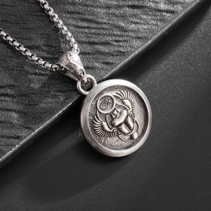 Vintage Egyptian Scarab & Eye of Horus Necklace | Unique Gift
