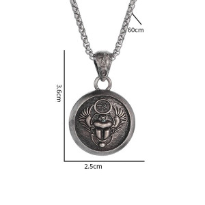 Vintage Egyptian Scarab & Eye of Horus Necklace | Unique Gift