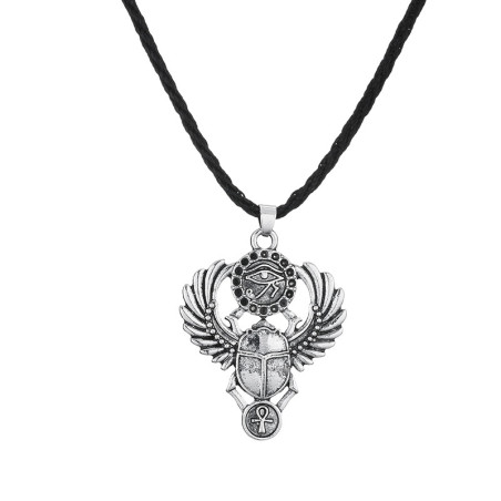 Divine Eye Scarab Necklace | Powerful Egyptian Amulet