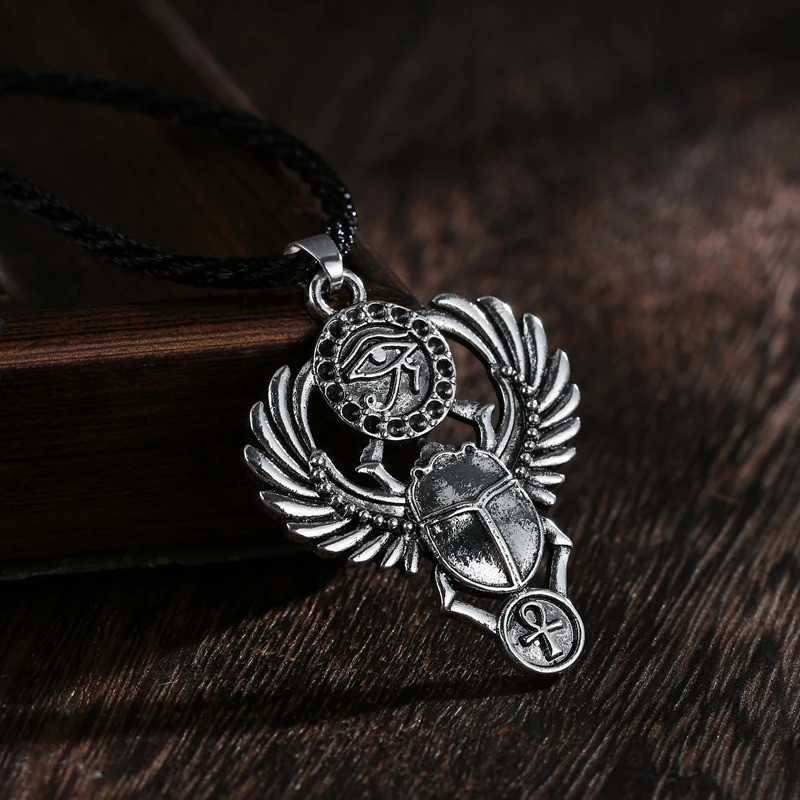Divine Eye Scarab Necklace | Powerful Egyptian Amulet