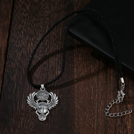 Divine Eye Scarab Necklace | Powerful Egyptian Amulet