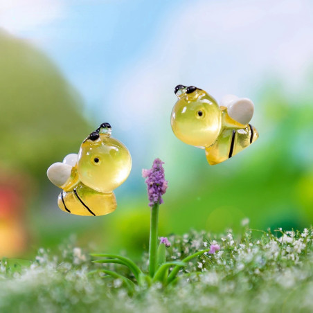 Glow in the Dark Bee Figurines (50 Pcs) | Cute DIY Decor