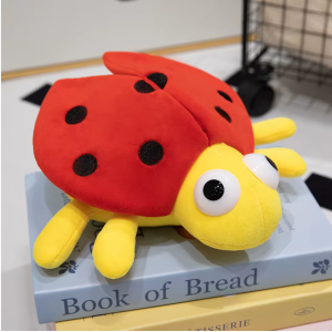 Cute Ladybug LED Night Light | Soft Cuddly Plush for Kids