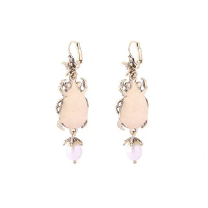 Starry Abalone Scarab Earrings – Unique Celestial Jewelry