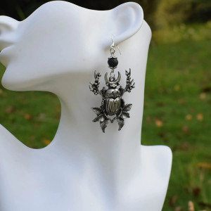 Mystic Beetle Earrings | Unique Witchy Jewelry Gift for Women