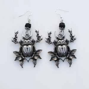Mystic Beetle Earrings | Unique Witchy Jewelry Gift for Women