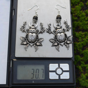 Mystic Beetle Earrings | Unique Witchy Jewelry Gift for Women