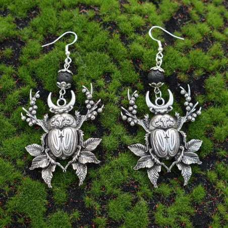 Mystic Beetle Earrings | Unique Witchy Jewelry Gift for Women