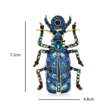 Mystic Garden Scarab Brooch – 4 Enchanting Colors