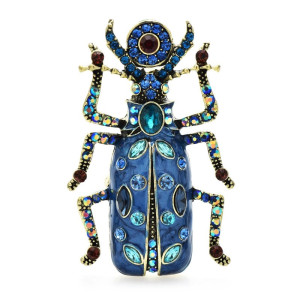 Mystic Garden Scarab Brooch – 4 Enchanting Colors