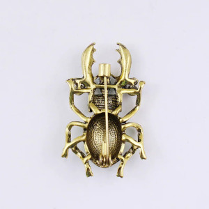 "Emerald Emperor" Scarab Beetle Brooch | Unique Insect Pin