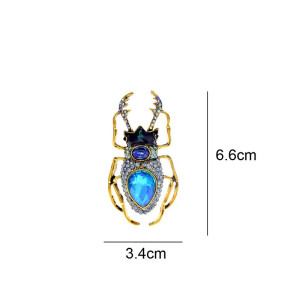 Vintage Scarab Brooch Pin | Royal Sapphire Blue Jewelry Gift