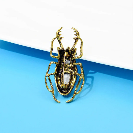 Vintage Scarab Brooch Pin | Royal Sapphire Blue Jewelry Gift