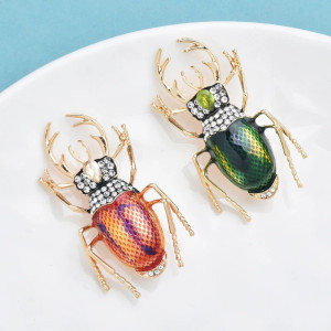 Baroque Beetle Brooch | Unique Vintage Insect Pin Gift