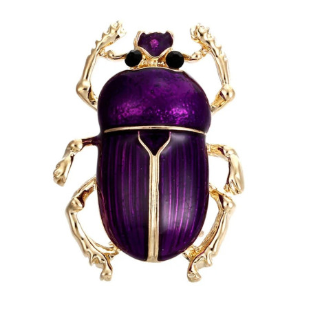 Galactic Beetle Brooch Pin | Unique Cosmic Jewelry Gift