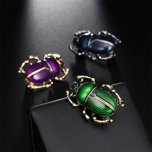 Galactic Beetle Brooch Pin | Unique Cosmic Jewelry Gift