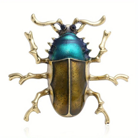 Aurora Beetle Brooch Pin | Unique Nature Inspired Jewelry Gift