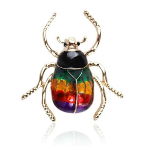 Comet Beetle Brooch | Unique Cosmic Jewelry Pin (3 Colors)