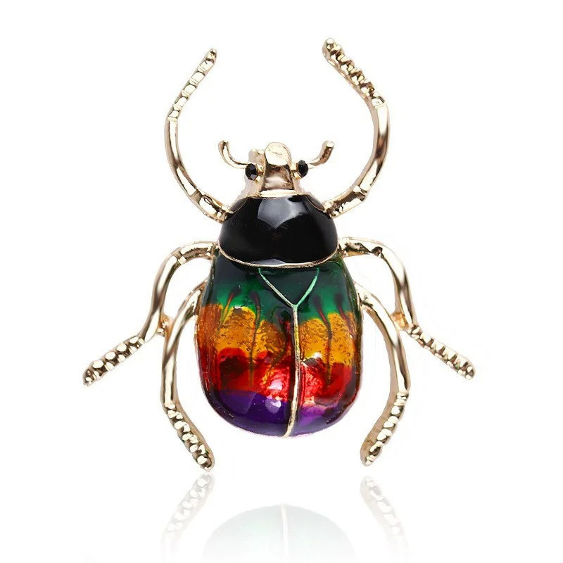 Comet Beetle Brooch | Unique Cosmic Jewelry Pin (3 Colors)