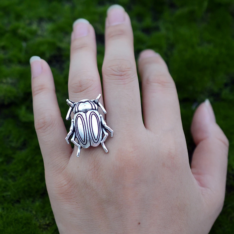 Vintage Scarab Beetle Ring | Unique Insect Jewelry Gift