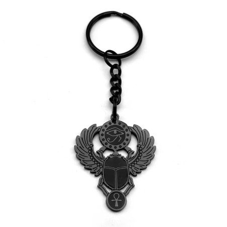 Divine Trinity Scarab Keychain – Egyptian Talisman in 3 Colors