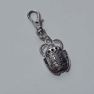 Unique Scarab Beetle Keychain | Egyptian Hieroglyph Jewelry