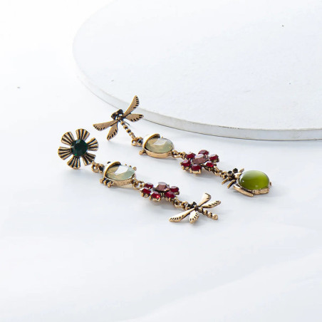 Mystic Garden Scarab Beetle Earrings | Unique Insect Jewelry