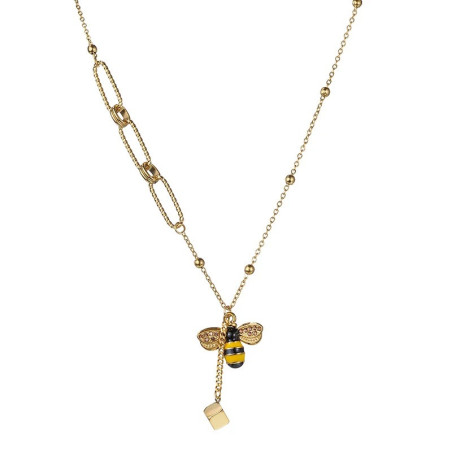 Cute Golden Bee Necklace - Unique Nature-Inspired Jewelry Gift