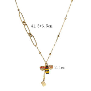 Cute Golden Bee Necklace - Unique Nature-Inspired Jewelry Gift