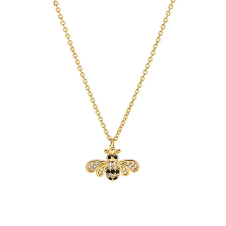 Cute Sparkling Bee Necklace | Gold Bee Jewelry Gift for Women