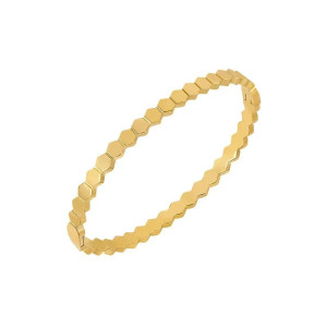 Unique Honeycomb Bee Bracelet | Gold Bee Jewelry for Women
