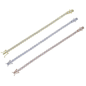 Sparkling Honeycomb Bee Bracelet | Gold, Rose Gold & Silver