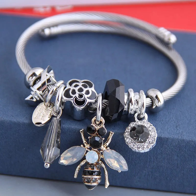 Enchanted Crystal Bee Bracelet | Magical Charms - 3 Colors!