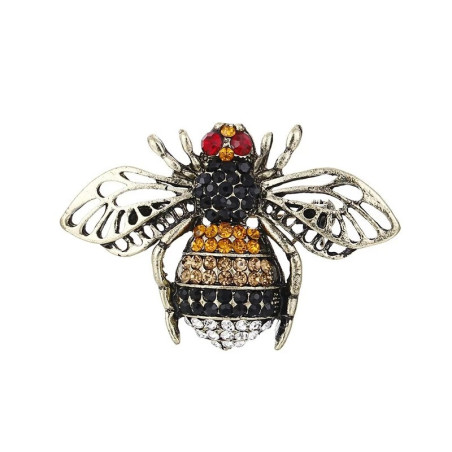 "Winged Jewels" Bee Brooch | Vintage Style Pin in 2 Colors