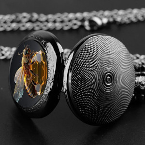 Black Queen Bee Watch | Unique Golden Crystal Jewelry Gift