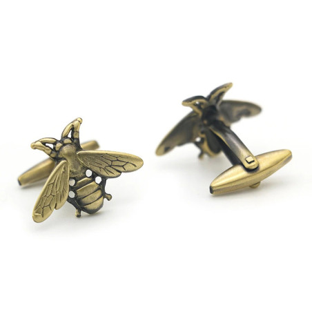 Vintage Bee Cufflinks | Unique Men's Jewelry Gift | 1001Bees