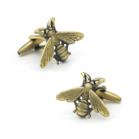 Vintage Bee Cufflinks | Unique Men's Jewelry Gift | 1001Bees