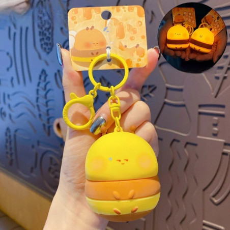 Cute Light-Up Bee Keychain | Unique LED Gift for Bee Lovers