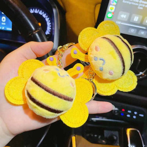 Cute Smiling Bee Plush Keychain | Sets of 1 to 20 | Gift Idea