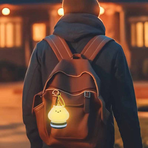 Cute Bee LED Night Light Keychain | Portable & Adorable Gift