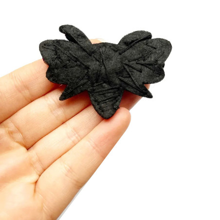 Elegant Black Bee Patch with Rhinestones & Gold | DIY Gift